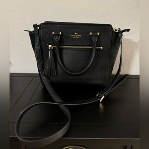 Kate Spade Black Leather Satchel